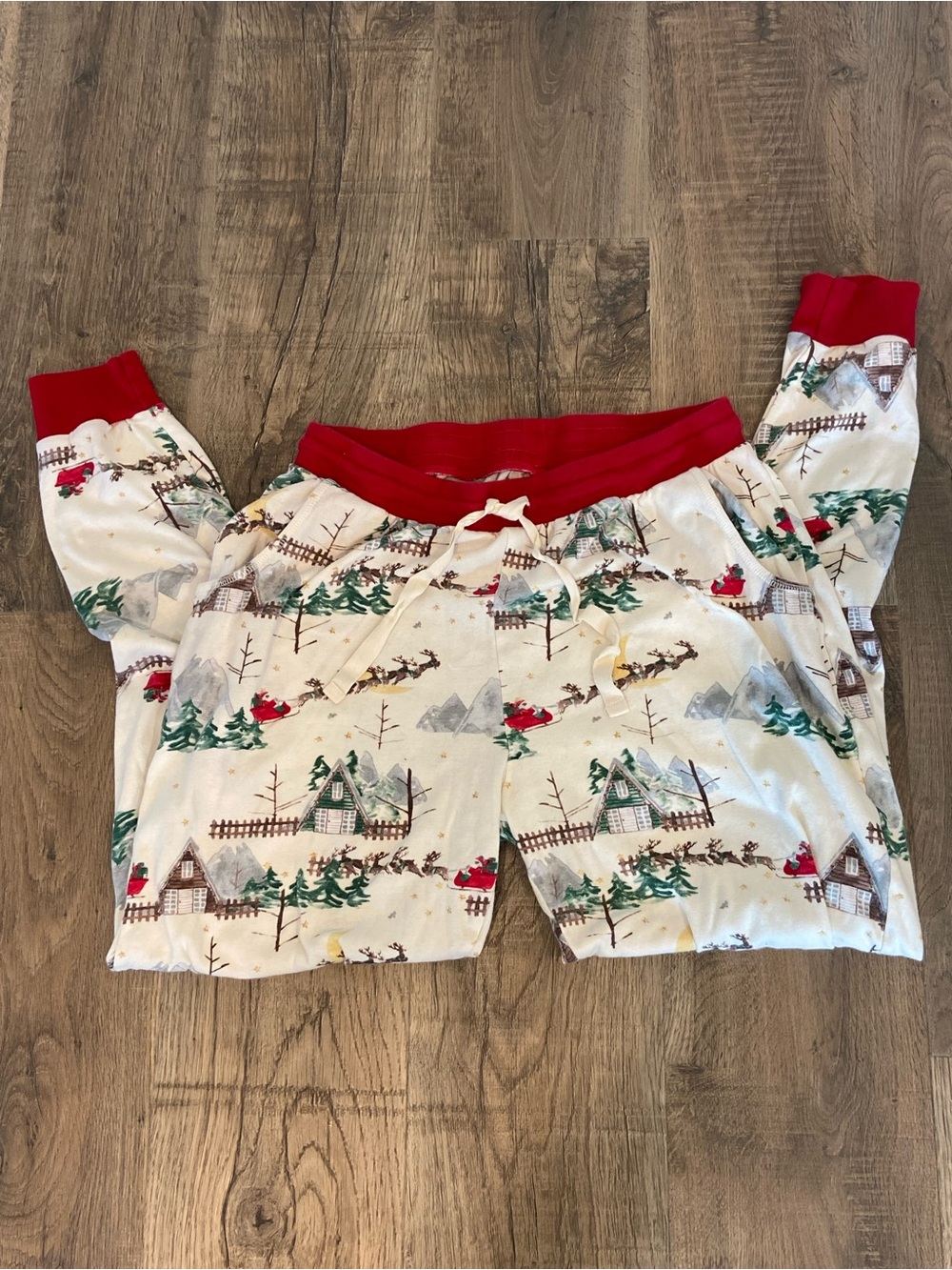 Womens Burts Bees Pj Pants Christmas L